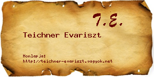 Teichner Evariszt névjegykártya
